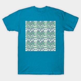 Geometric zigzag shapes, abstract T-Shirt